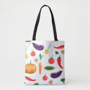 Bolso De Tela Cosecha verduras tomate pimienta hongo de zanahori
