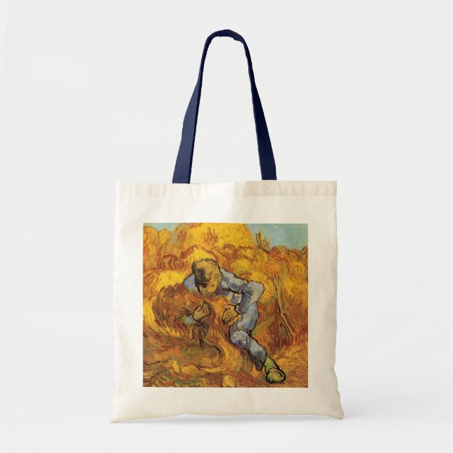 Bolso De Tela Cosechadora (según Millet) por Vincent van Gogh (Frente)