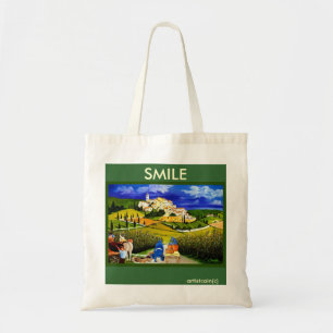BOLSO DE TELA COSECHE LAS UVAS