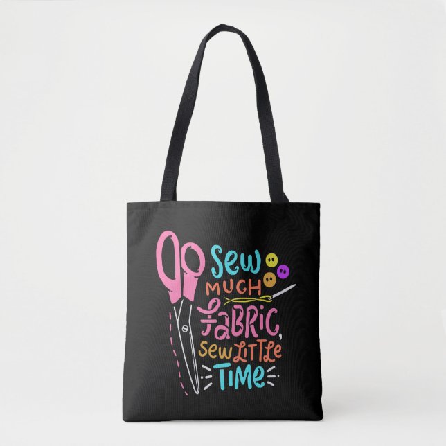 Bolso De Tela Coser divertida - Barrido de mucha tela (Anverso)