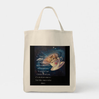 Bolso De Tela Cosmic Cat Tote Bag – Cute Space Kitten