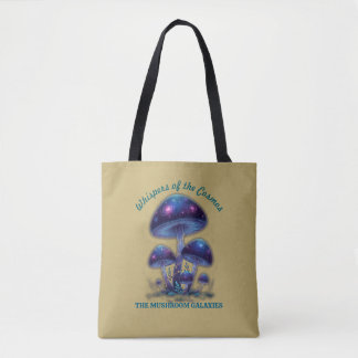 Bolso De Tela Cosmic Galaxy Mushrooms • Whimsical Fantasy Fungi 