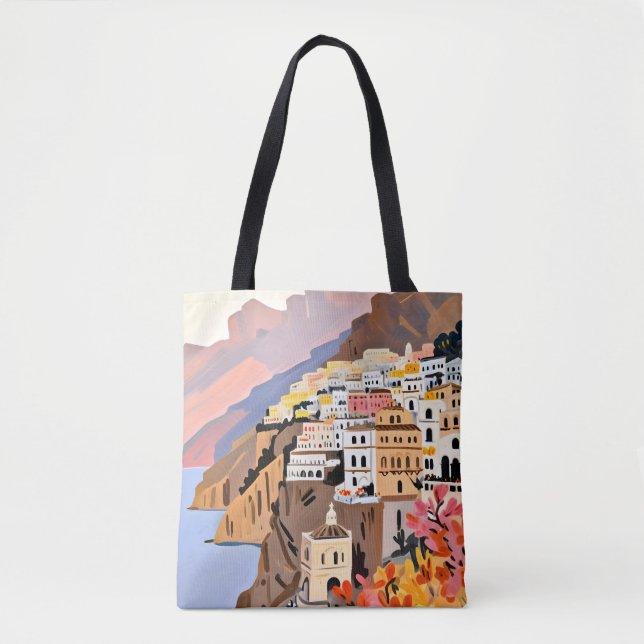 Bolso De Tela Costa Amalfi (Anverso)