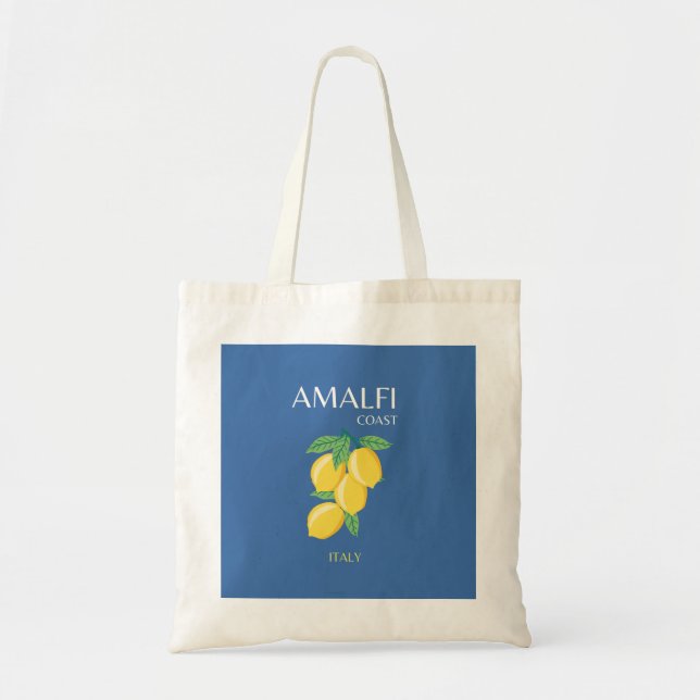 Bolso De Tela Costa Amalfitana, Italia, Arte de Viajes, Retro, A (Frente)
