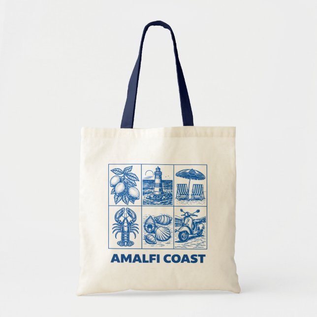 Bolso De Tela Costa de Amalfi (Frente)