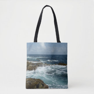 Bolso De Tela Costa Rocosa y Océano Azul de Aruba