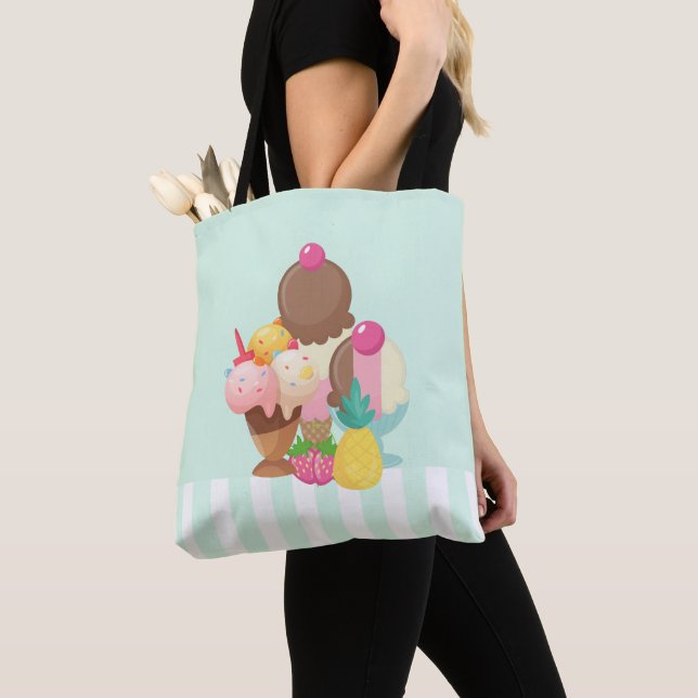 Bolso De Tela Costas de helado con rociadores (Detalle)