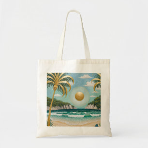 Bolso De Tela Costas doradas