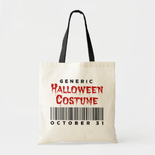 Bolso De Tela Costuma genérica de Halloween de código de barras