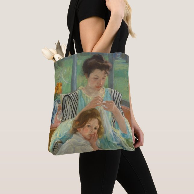 Bolso De Tela Costura joven de la madre (Detalle)