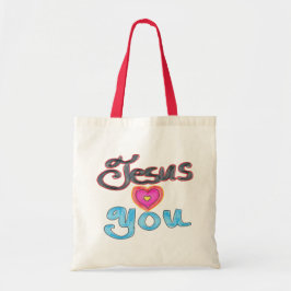 Bolso De Tela Cota de Jesús te Ama Cristiano