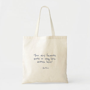 Bolso De Tela Cota personalizada - crea tu propia azul marino