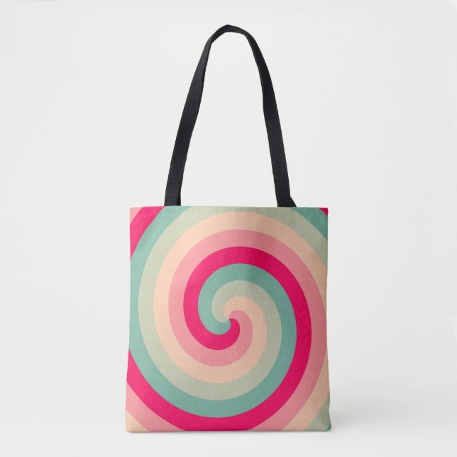 Bolso De Tela Cotton Candy Swirl (Anverso)