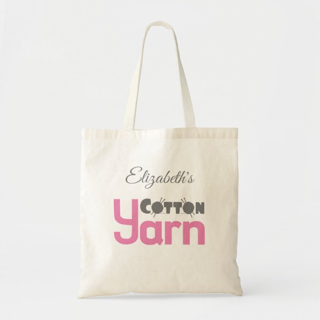 Bolso De Tela Cotton Yarn Tote Bag (Frente)
