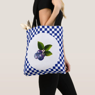 Bolso De Tela Country Blueberries
