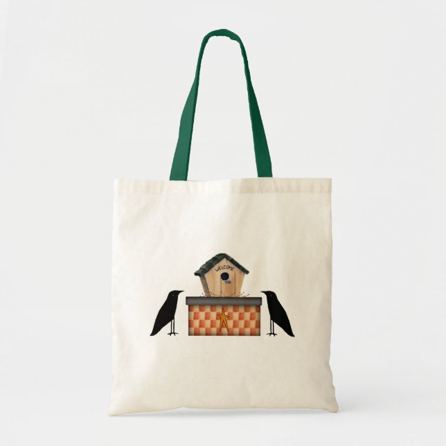 Bolso De Tela Country Crows Tote Bag (Frente)