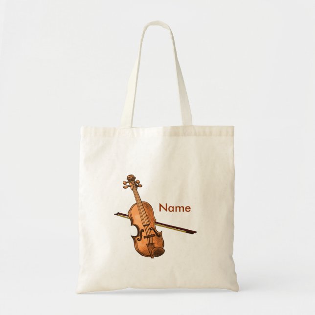 Bolso De Tela Country Violin Tote Bag (Frente)