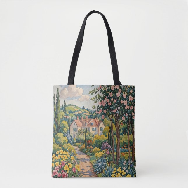 Bolso De Tela Countryside Haven (Anverso)