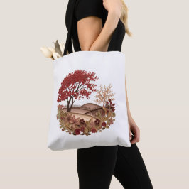 Bolso De Tela Countryside in the Autumn Quilling effect design