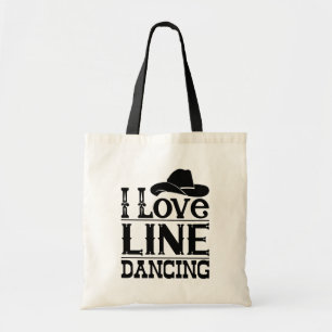 Bolso De Tela Cowboy bailando en línea bota música country Cow