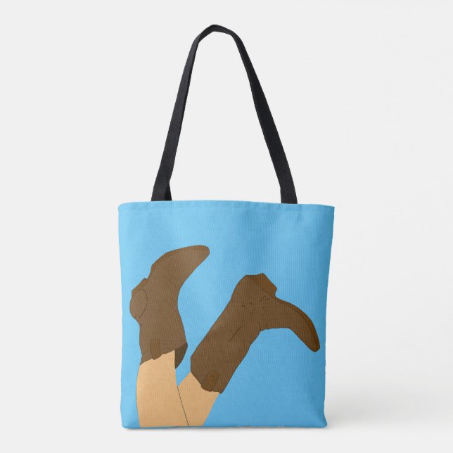 Bolso De Tela Cowboy Boots (Reverso)