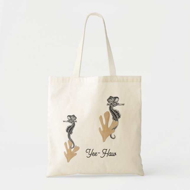 Bolso De Tela Cowboy Seahorse (Frente)