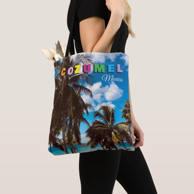 Bolso De Tela Cozumel México (Detalle)