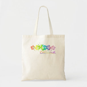 Bolso De Tela Cozumel, México Watercolor Beach & Surf