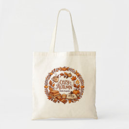 Bolso De Tela Cozy Autumn Wreath / Otoño Acogedor