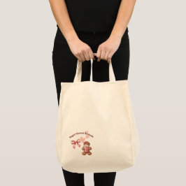 Bolso De Tela Cozy Christmas Gingerbread Coquette Sweet