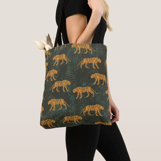 Bolso De Tela Cozy leopard art tote bag (Detalle)