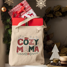 Bolso De Tela Cozy Mama Christmas