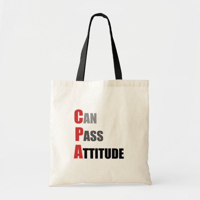 Bolso De Tela CPA: Puede pasar actitud (Frente)