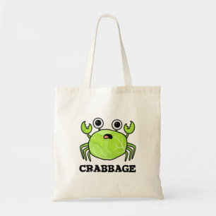 Bolso De Tela Crabbage Funny Cabbage Crab Pun