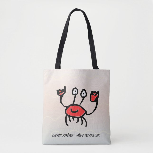 Bolso De Tela Crabe Confiant – Sac Fourre-tout du Quotidien (Anverso)