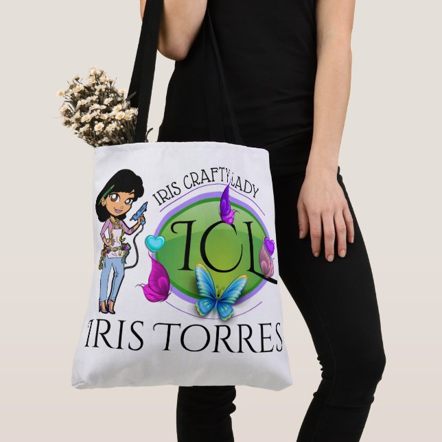 Bolso De Tela Crafty Lady Artist - See Back - Tote (Detalle)