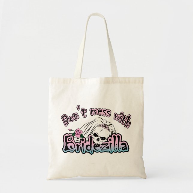 Bolso De Tela Cráneo de Bridezilla (Frente)