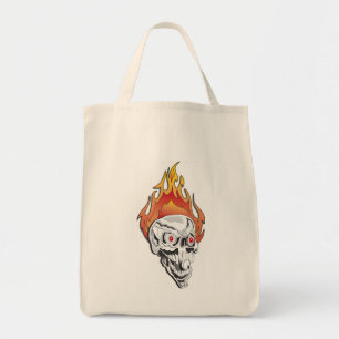 Bolso De Tela Cráneo de floración