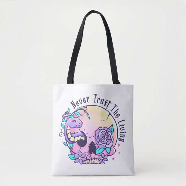 Bolso De Tela Cráneo de Halloween (Anverso)