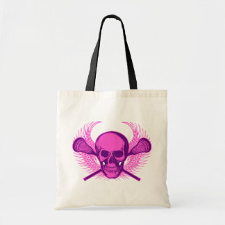 Bolso De Tela Cráneo de LaCrosse - púrpura
