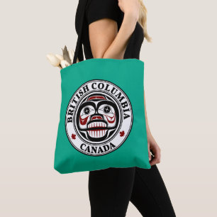 Bolso De Tela Cráneo de llanto negro rojo nativo americano