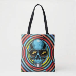 Bolso De Tela Cráneo Funky Hipnótico 02