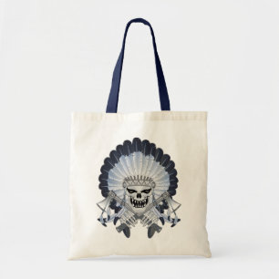 Bolso De Tela Cráneo Jefe de India