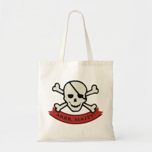 Bolso De Tela Cráneo - tote del presupuesto