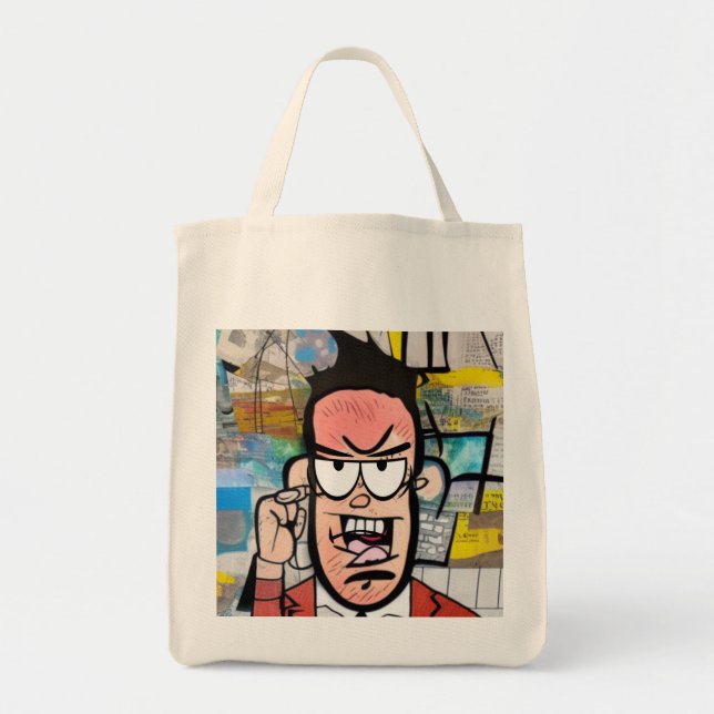 Bolso De Tela Cranky Man (Frente)
