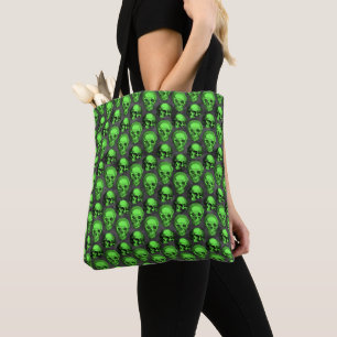 Bolso De Tela Cránulos verdes y diseño de la serie de girasoles
