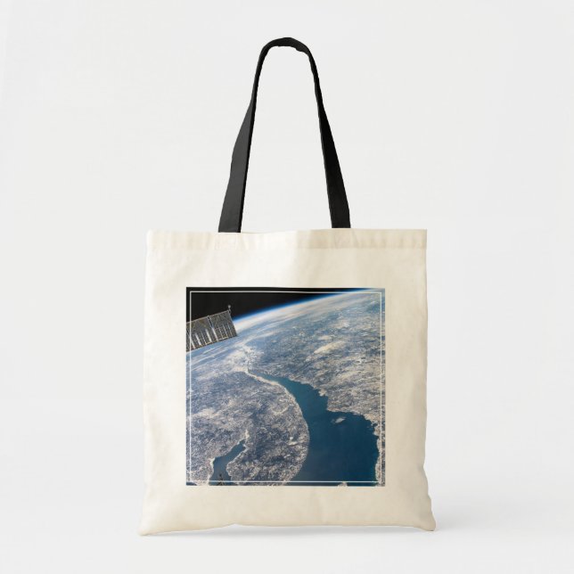 Bolso De Tela Cráter Manicouagan Y El Río St. Lawrence (Frente)