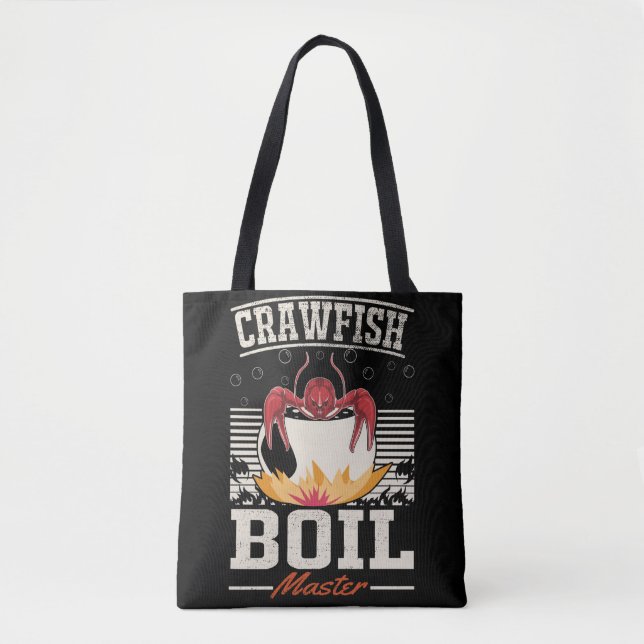 Bolso De Tela Crawfish Boil Master Crayfish Comedor (Anverso)