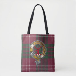 Bolso De Tela Crawford Tartan & Badge
