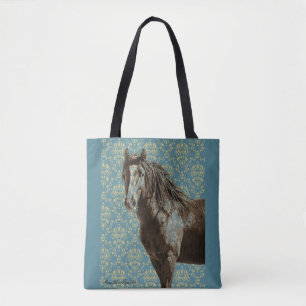 Bolso De Tela Crazy Blue Tote Bag